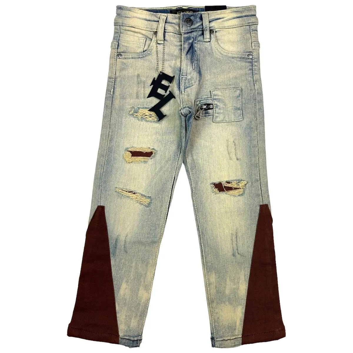 Elite Premium Vintage Brown  Boy's Jeans