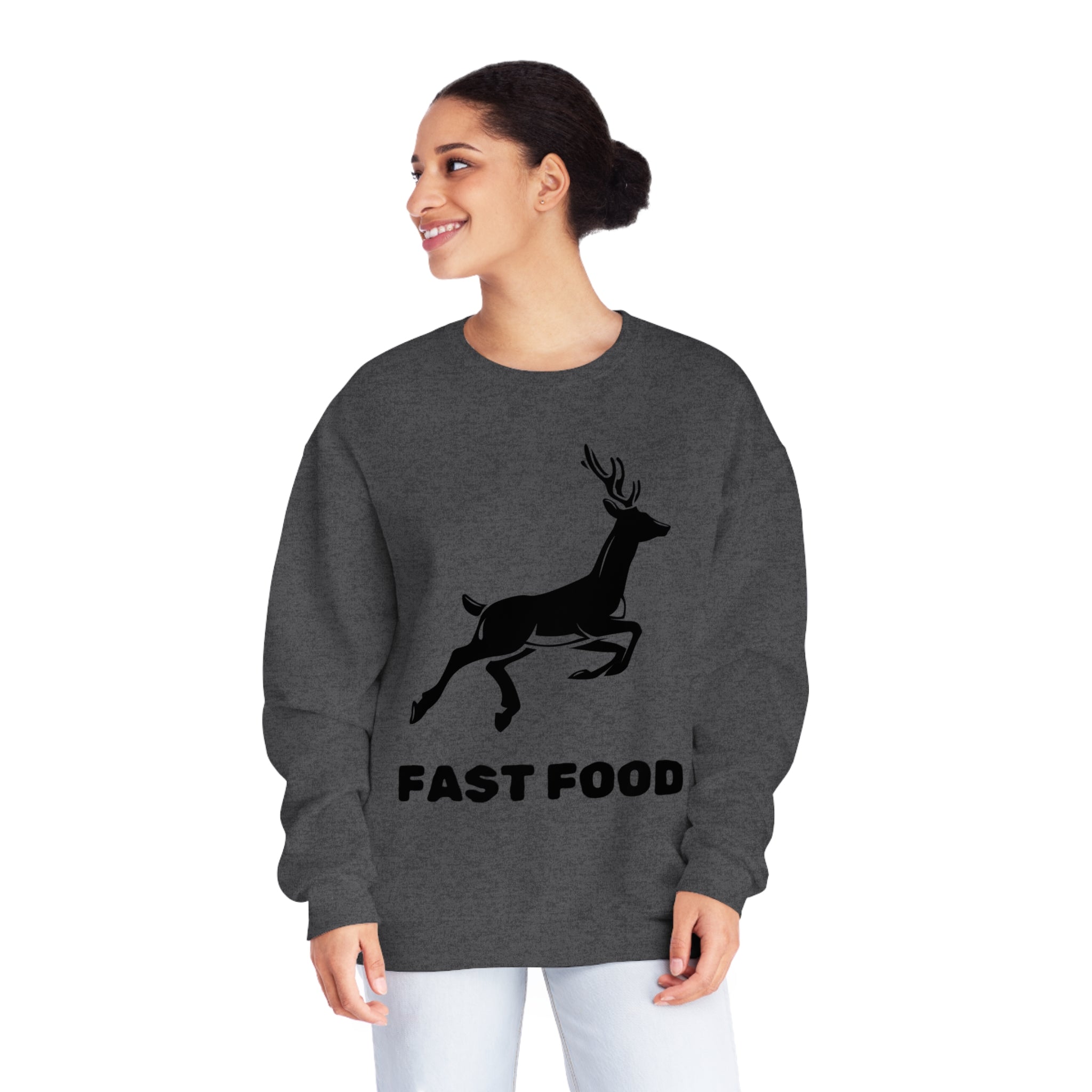 Fast Food - Unisex NuBlend Crewneck Hunting Sweatshirt