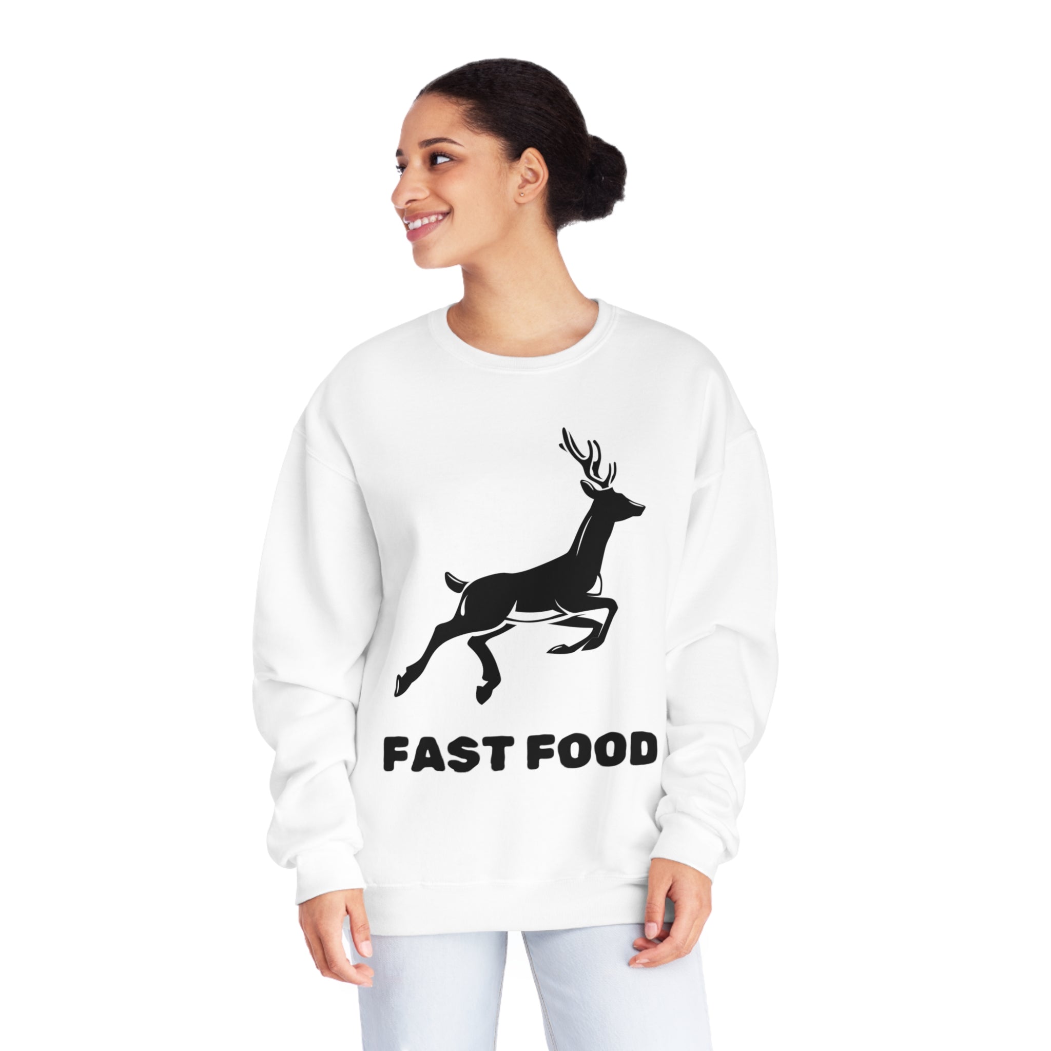 Fast Food - Unisex NuBlend Crewneck Hunting Sweatshirt