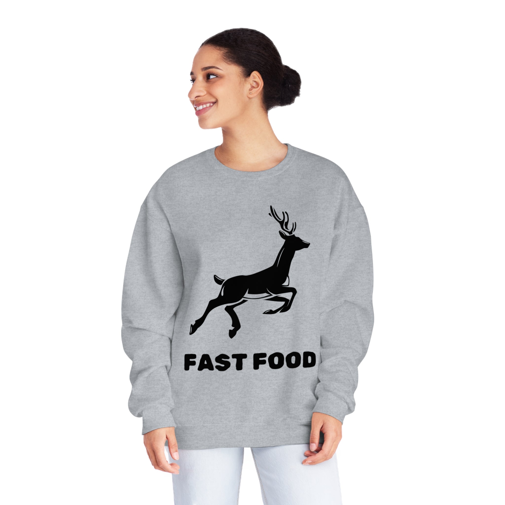 Fast Food - Unisex NuBlend Crewneck Hunting Sweatshirt