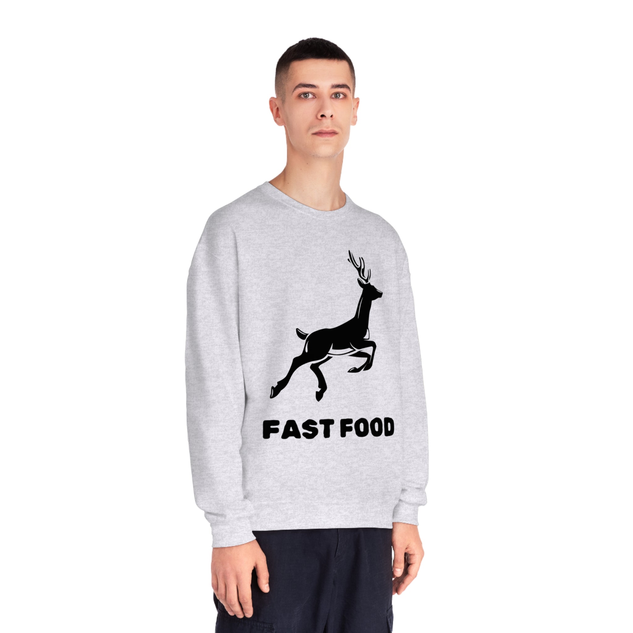 Fast Food - Unisex NuBlend Crewneck Hunting Sweatshirt