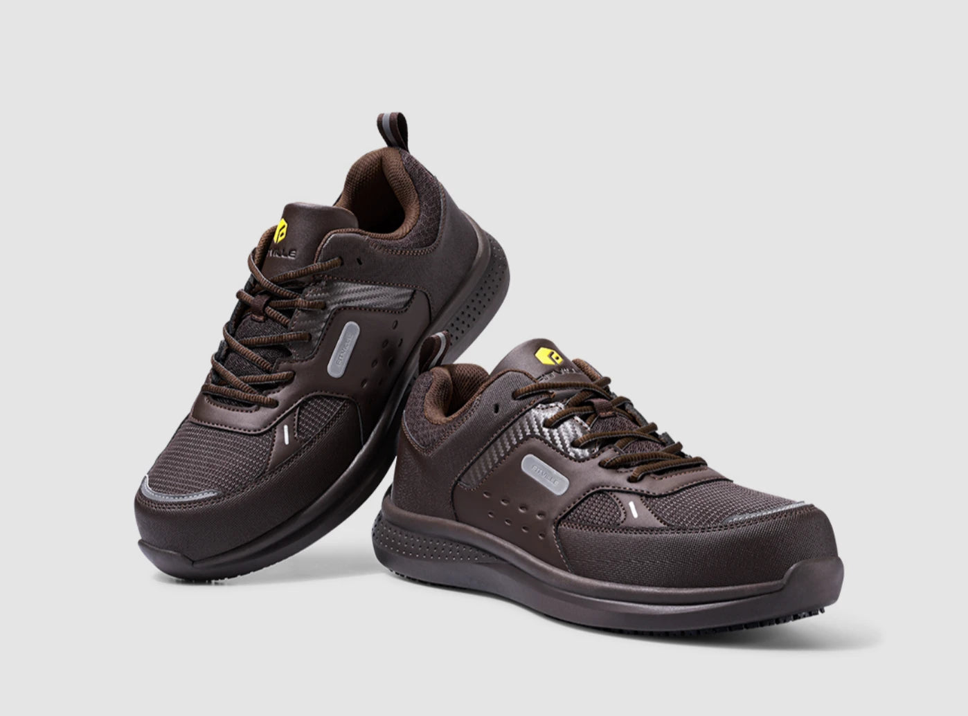 FitVille Men's Low-top SteelCore Work Shoes