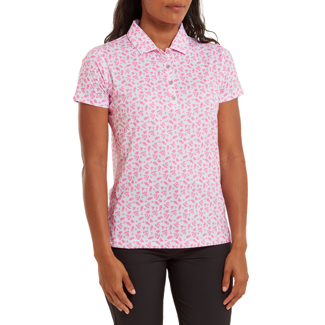 FootJoy Women's Floral Print Lisle Polo