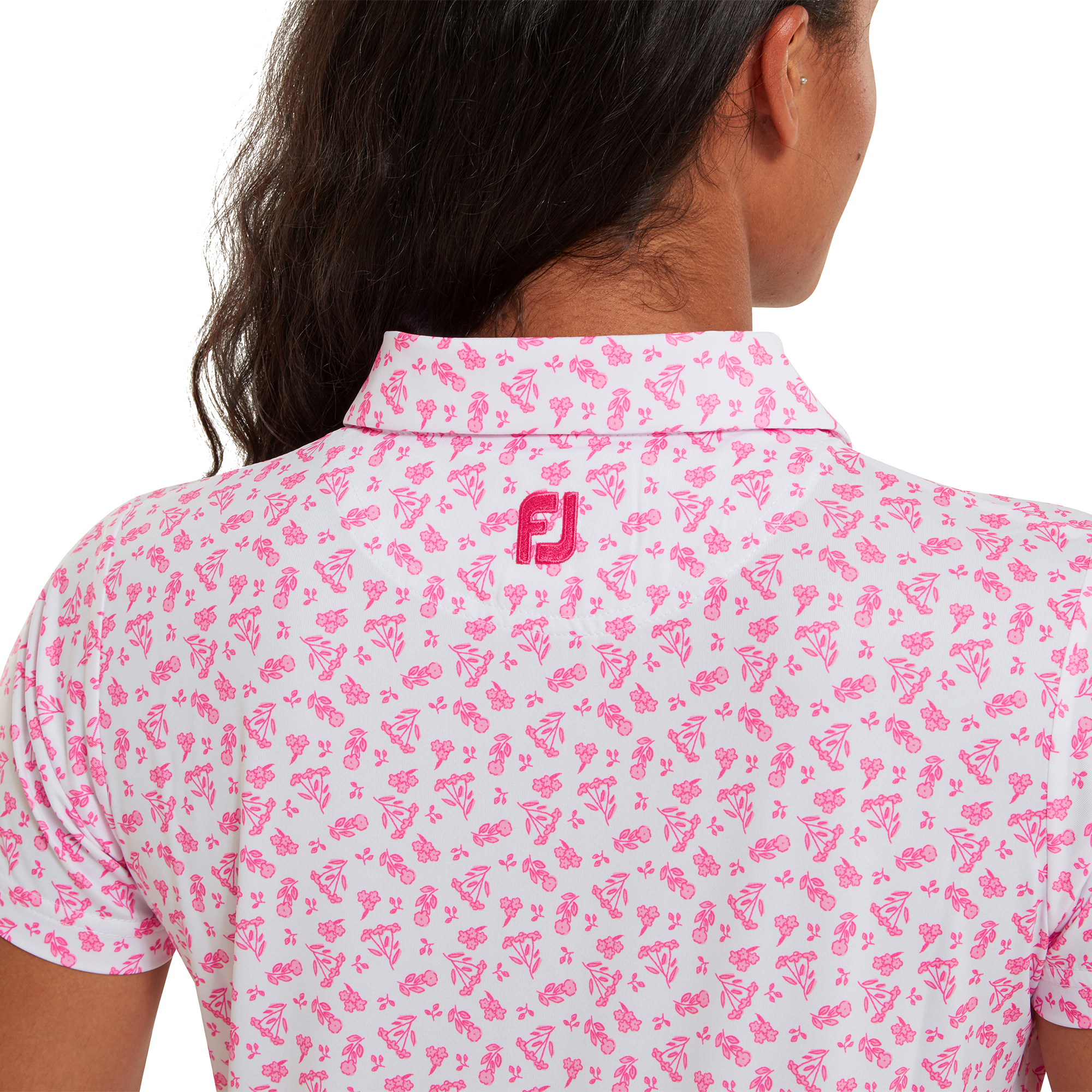 FootJoy Women's Floral Print Lisle Polo