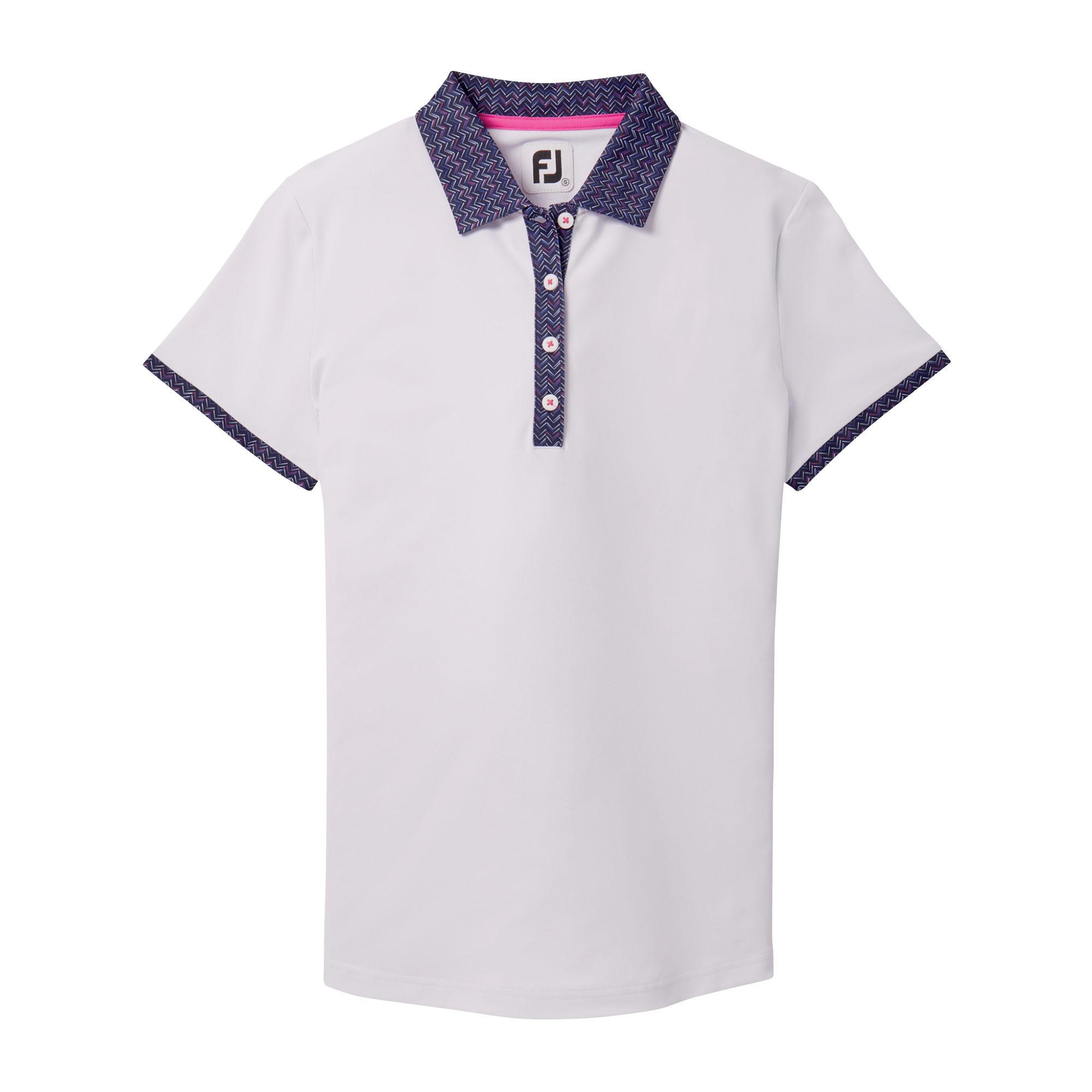 FootJoy Women's SS Print Trim Polo