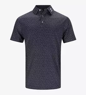 GEOMETRIC POLO - BLACK