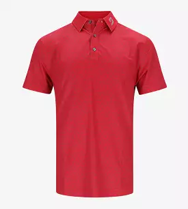 GEOMETRIC POLO - RED