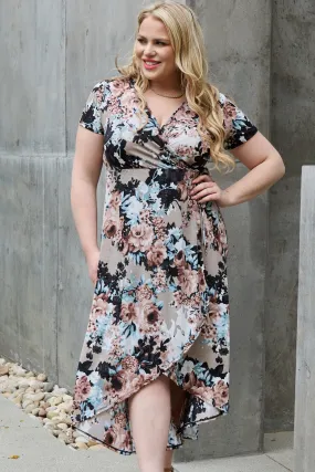 Give Me Roses Floral Maxi Wrap Dress