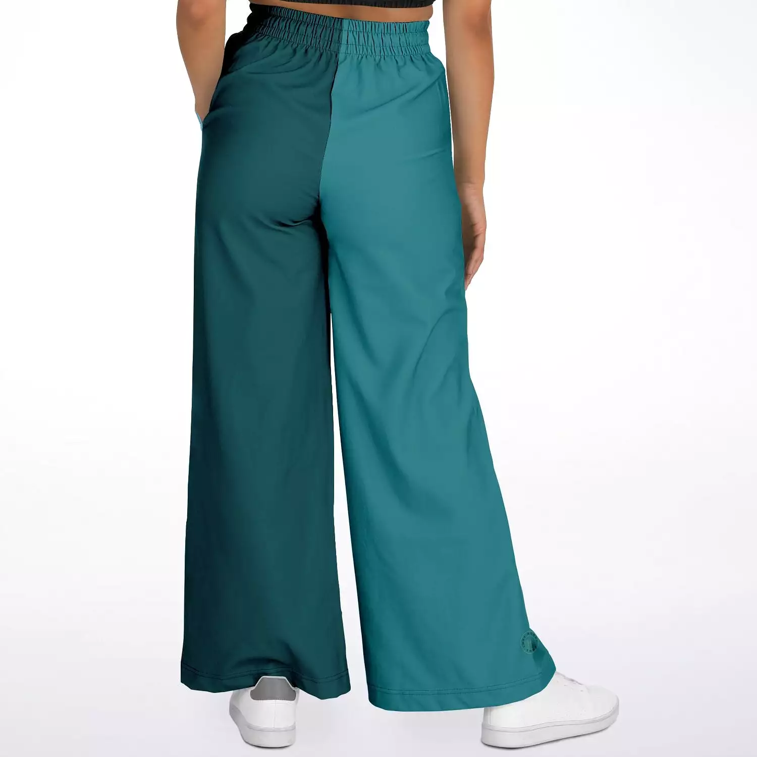 Green Calypso Striped Stretchy Phat Bellbottoms