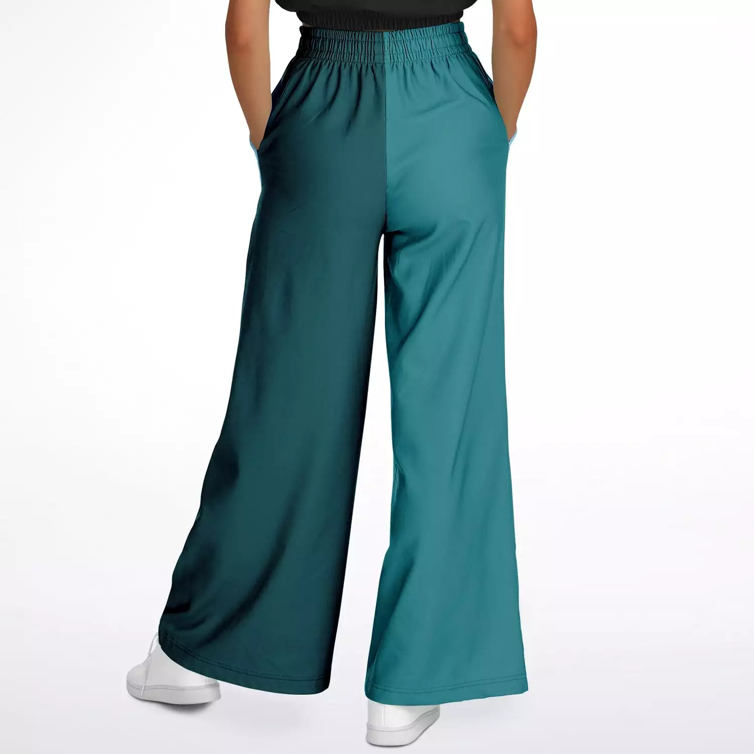 Green Calypso Striped Stretchy Phat Bellbottoms