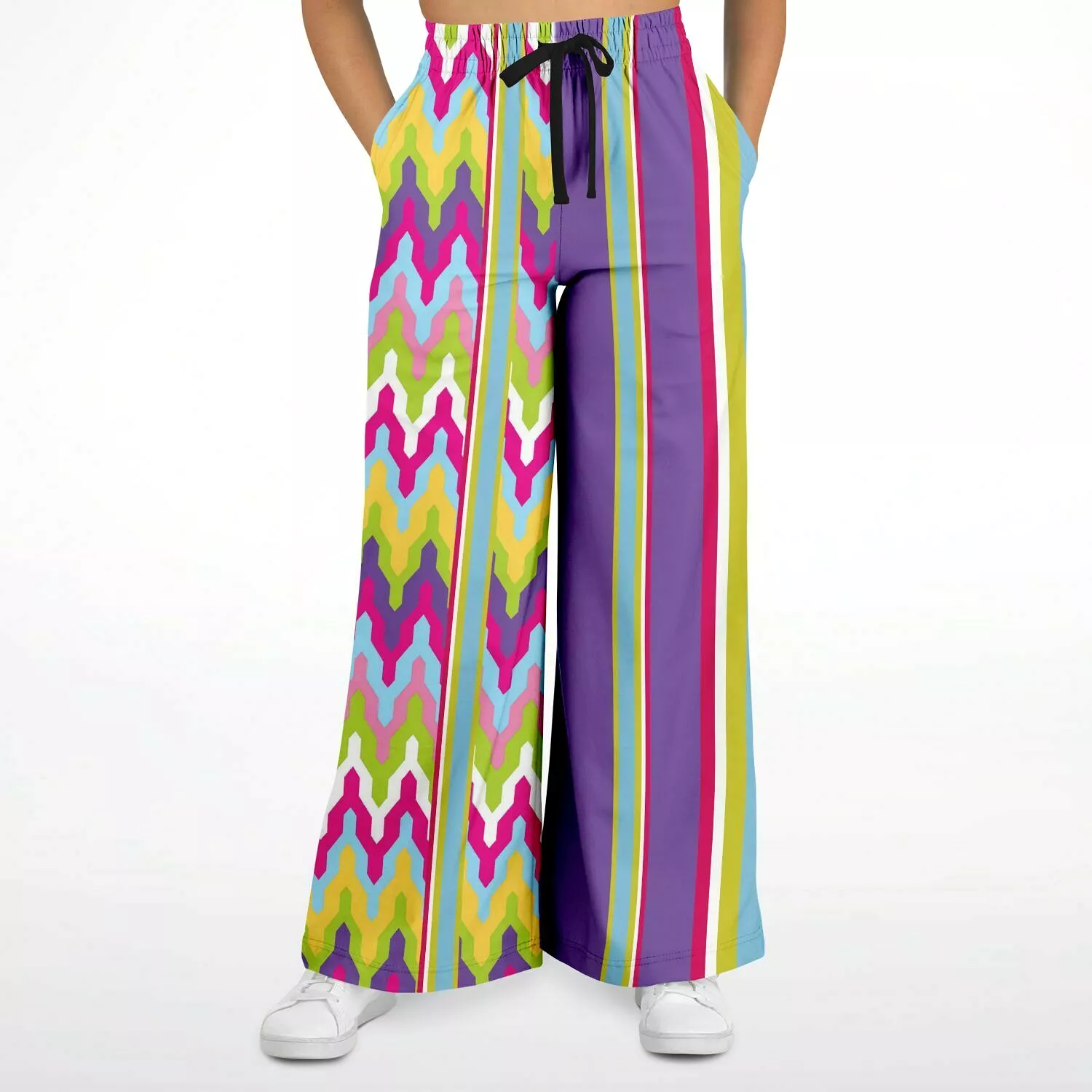 Groovy Purple Calypso Stretchy Phat Bellbottoms