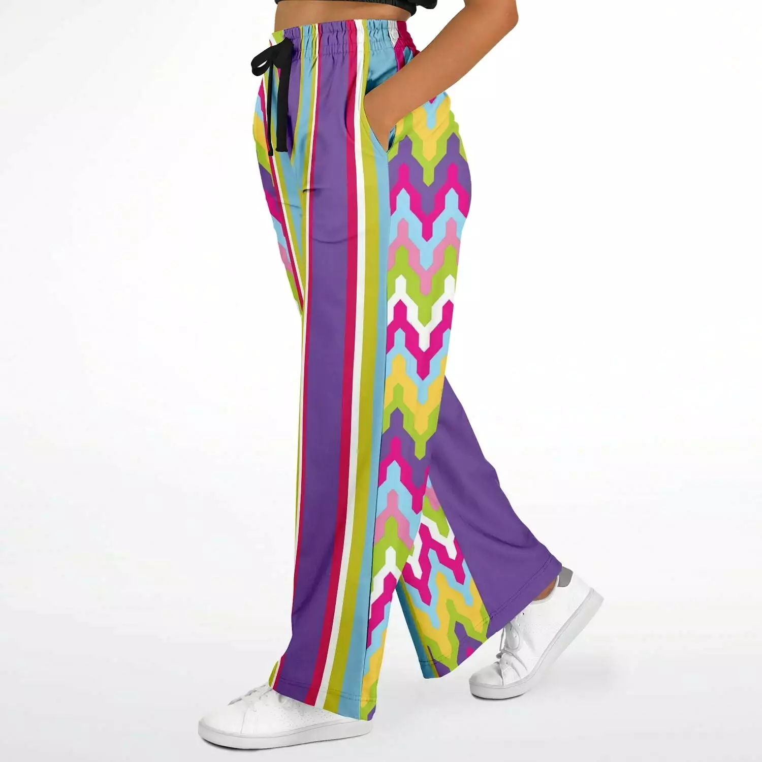 Groovy Purple Calypso Stretchy Phat Bellbottoms