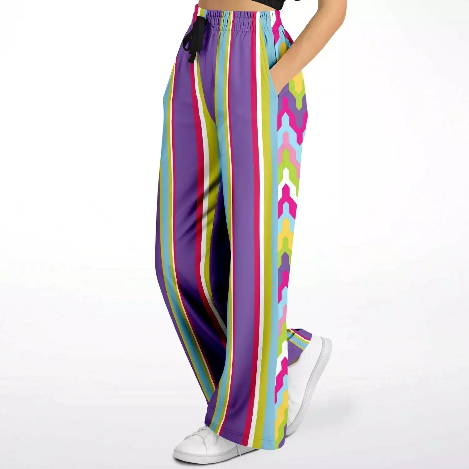 Groovy Purple Calypso Stretchy Phat Bellbottoms