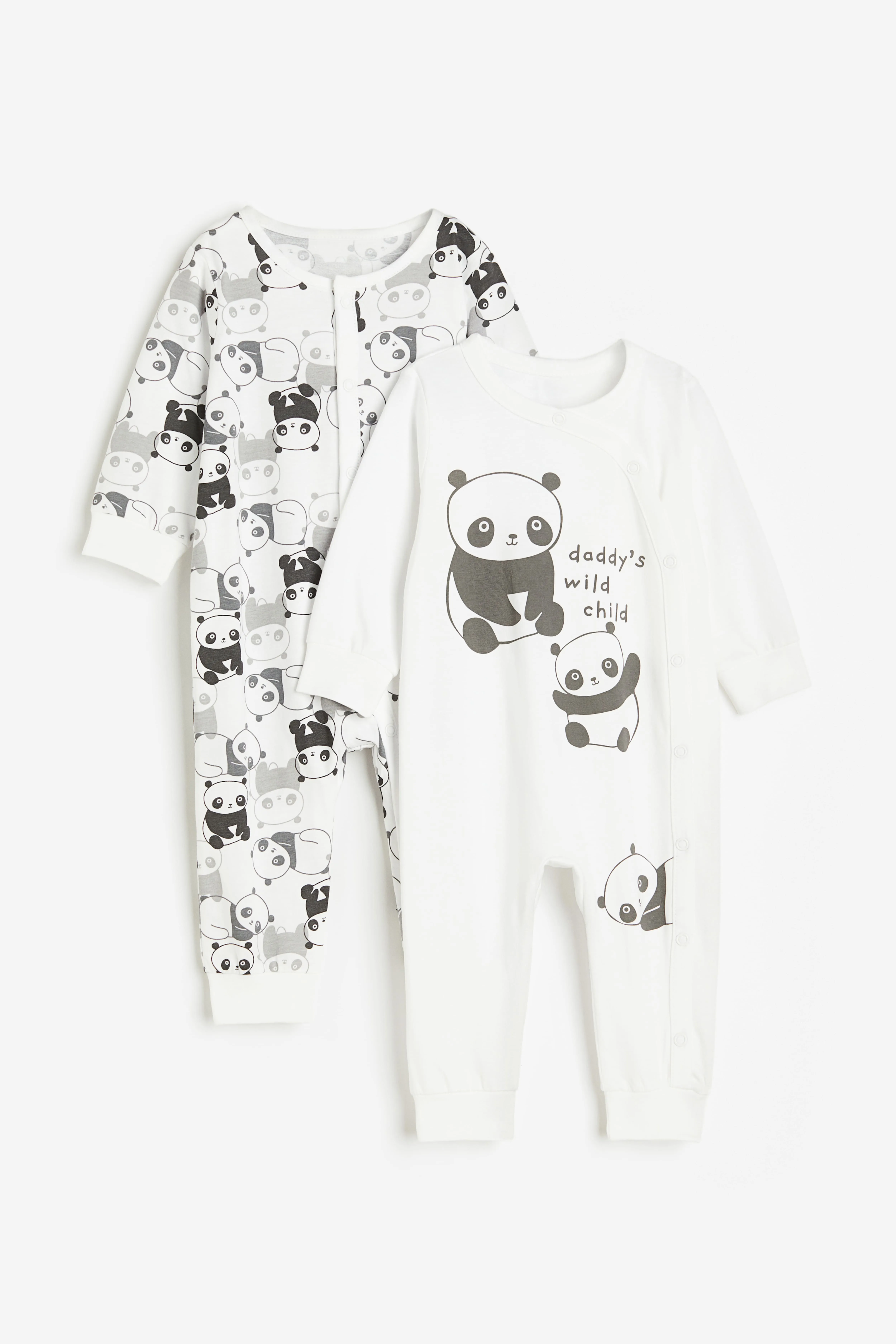 H&M 2-pack Pajama Jumpsuits