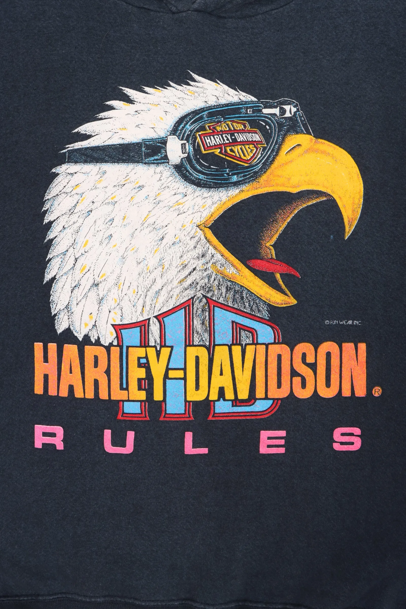 HARLEY DAVIDSON Rules Eagle Sleeveless Vest USA Made (XL)