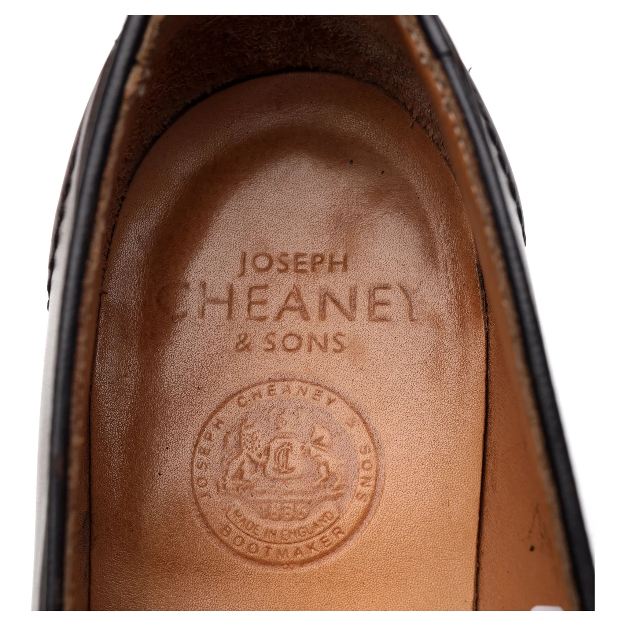 'Harry ll EF' Dark Brown Leather Tassel Loafers UK 9 F