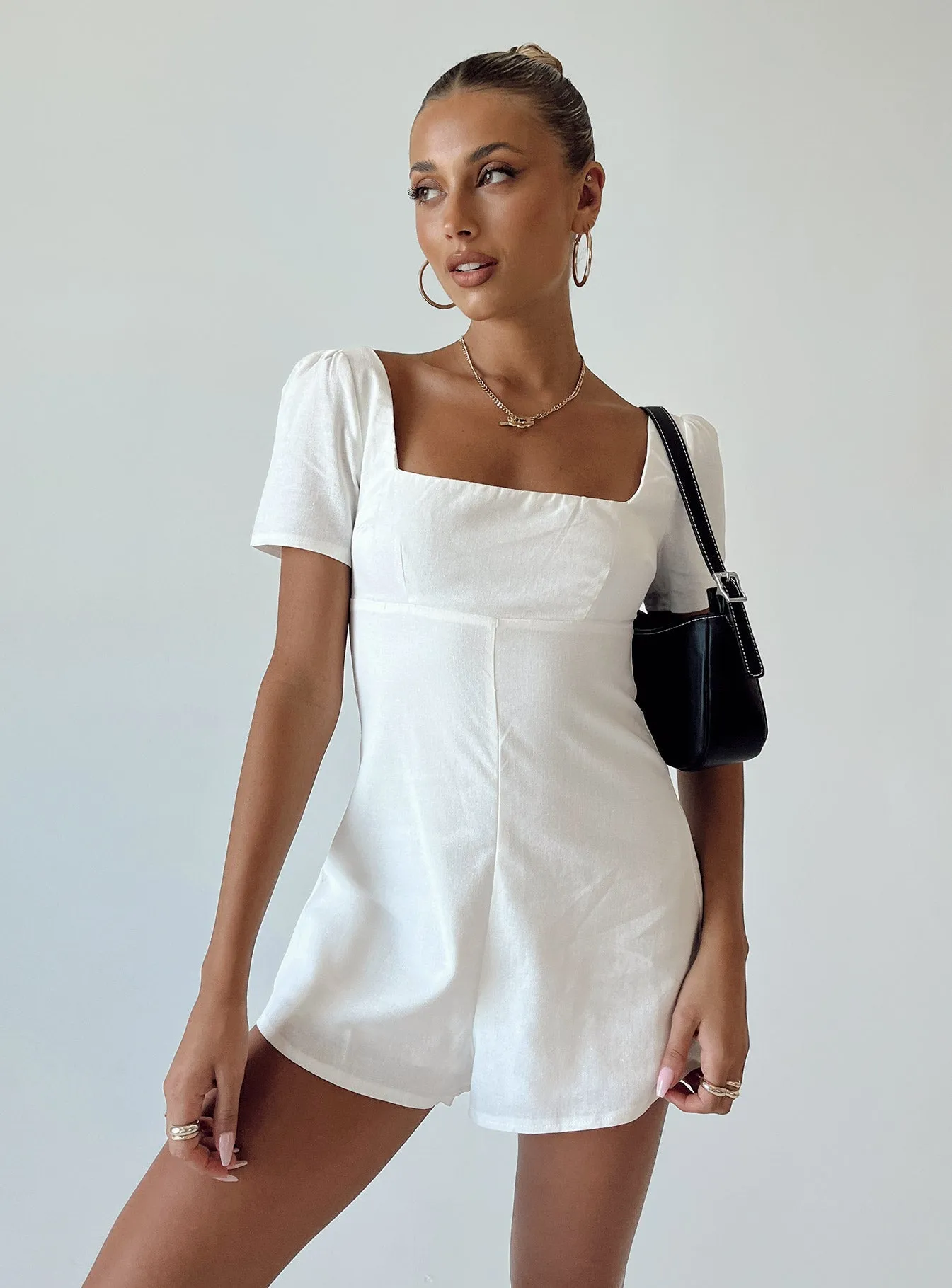 Hastings Playsuit White