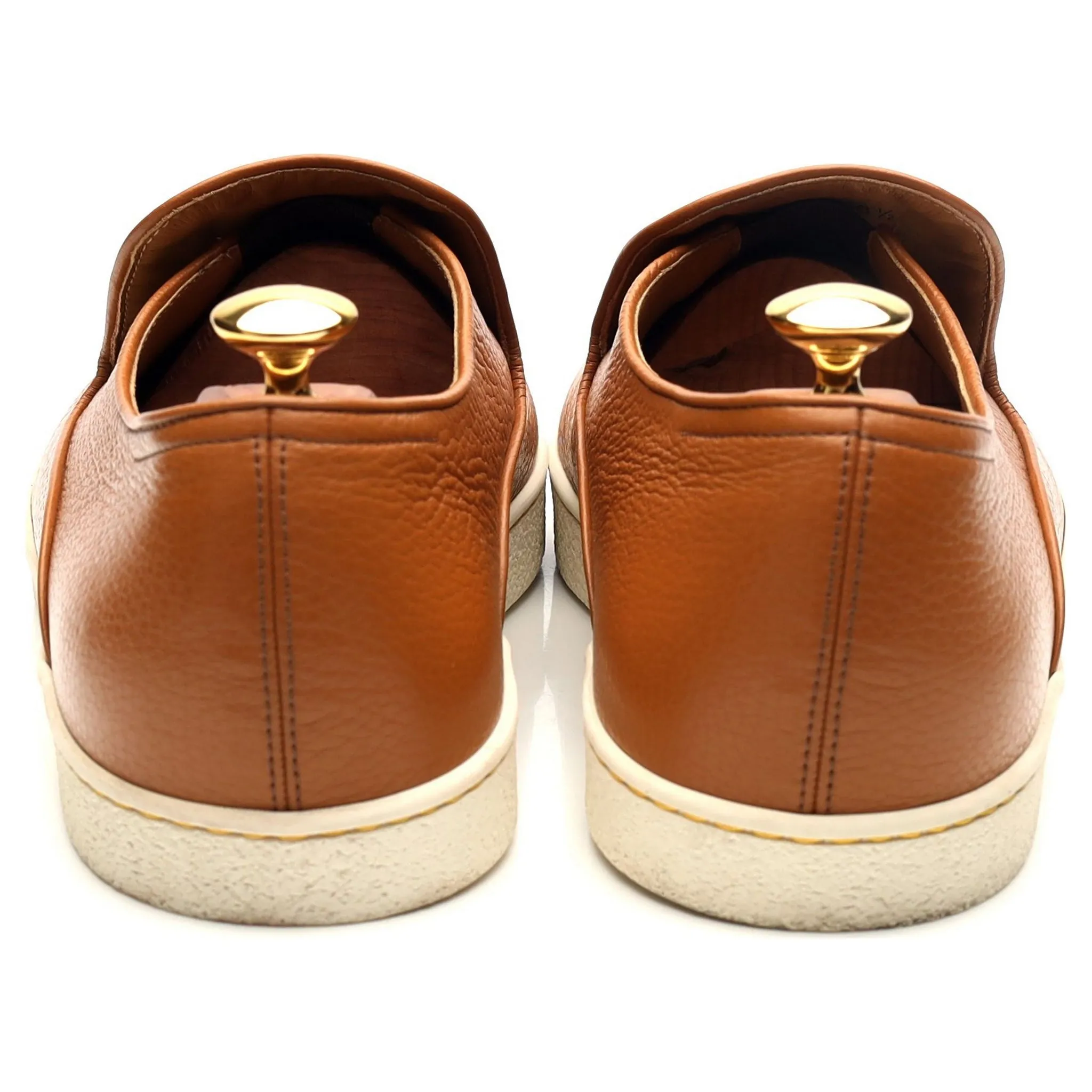 'Haven' Tan Brown Slip-on Sneakers UK 8.5