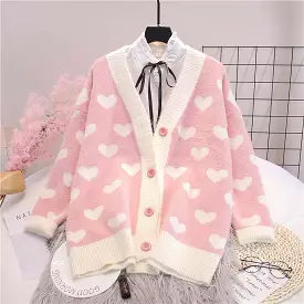 Heart Cardigan AD12218