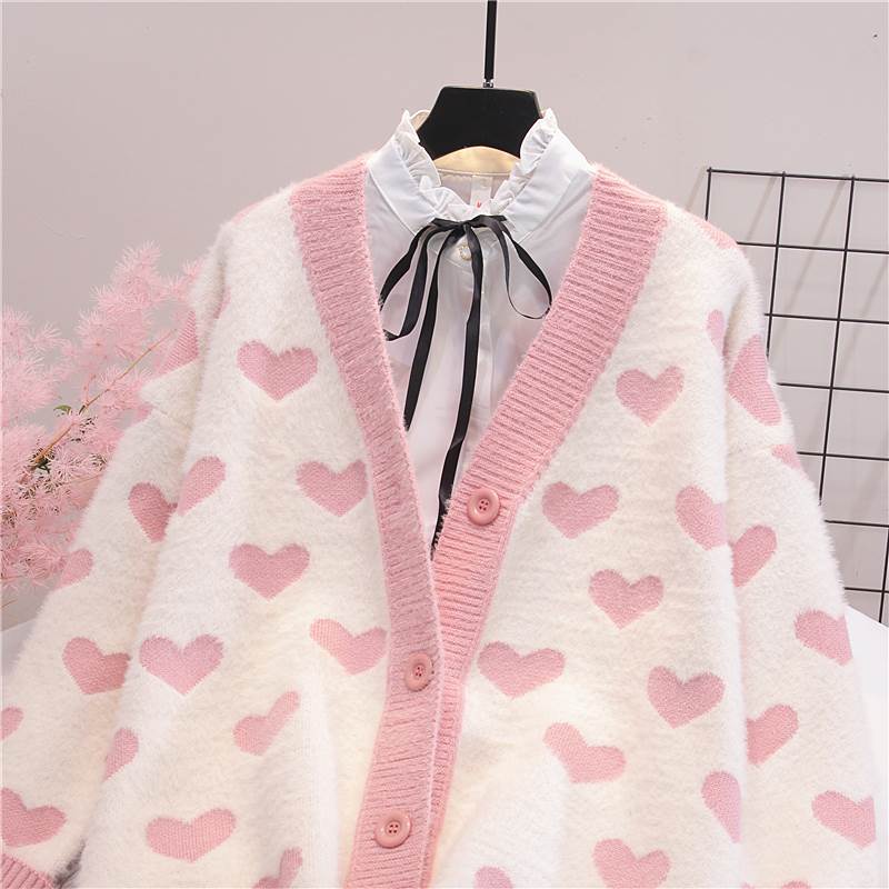 Heart Cardigan AD12218