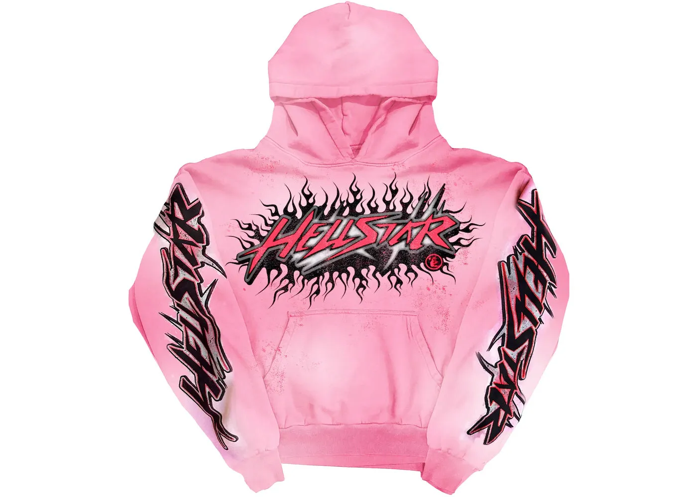 Hellstar Brainwashed Without Brain Hoodie Pink