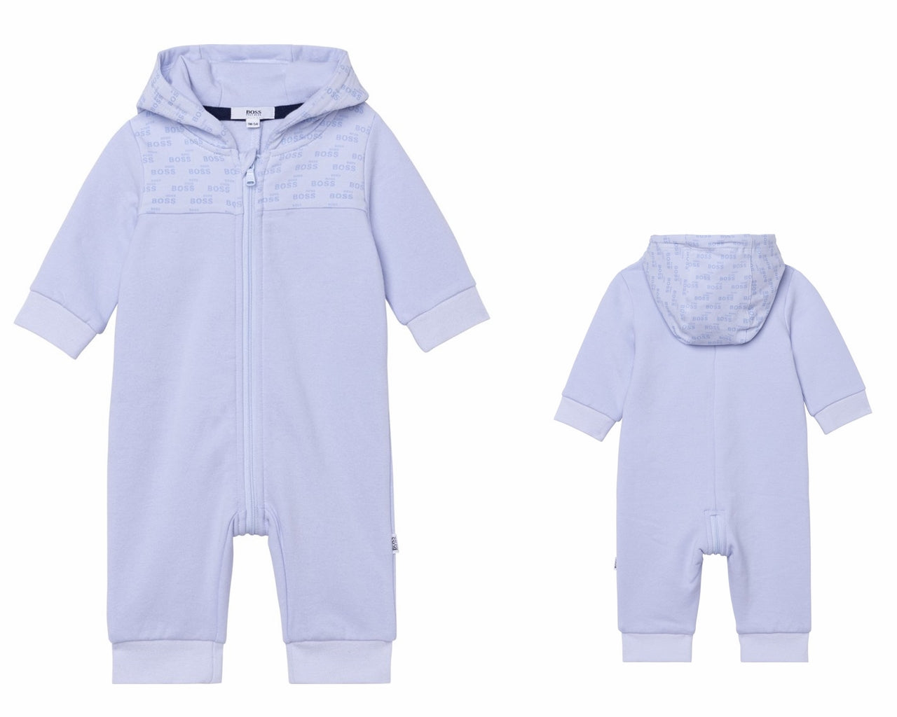 Hugo Boss Baby's J94288 771 Hooded Romper Blue