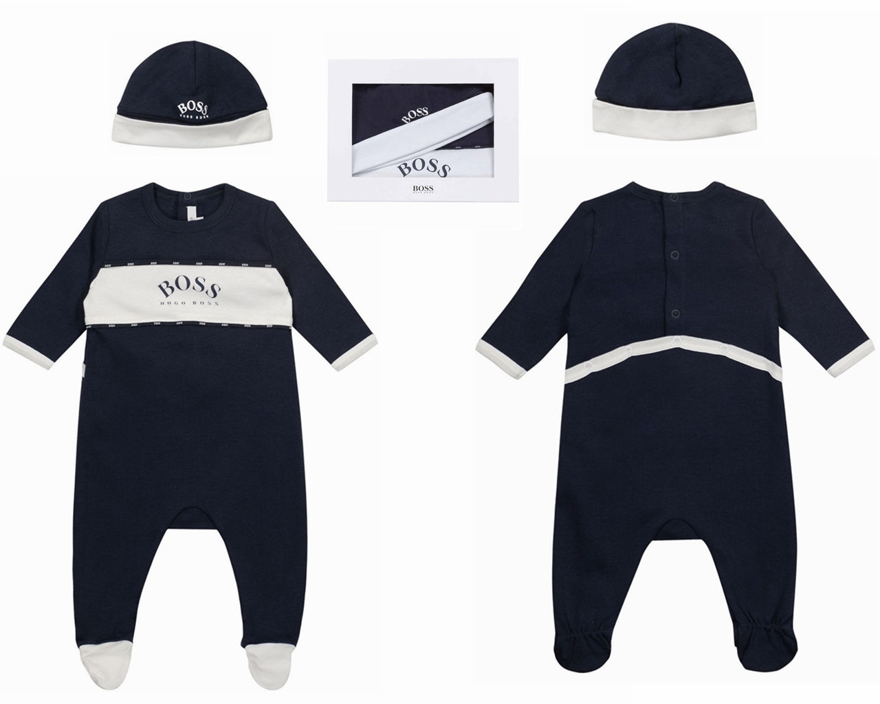 Hugo Boss Baby's J98309 849 Babygrow Navy