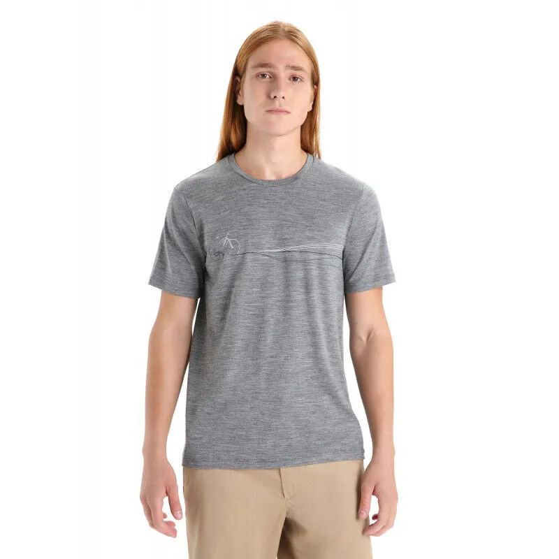 icebreaker  Tech Lite II SS Tee Cadence Paths - Maglia merino - Uomo