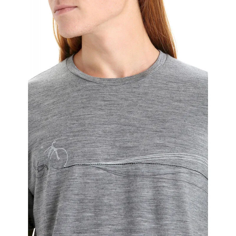 icebreaker  Tech Lite II SS Tee Cadence Paths - Maglia merino - Uomo