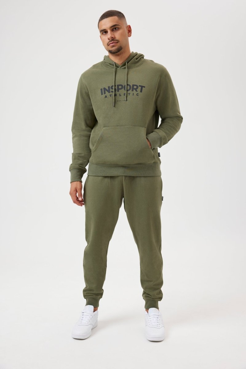 INSPORT MEN'S RALPH MILITARY GREEN TRACKPANT