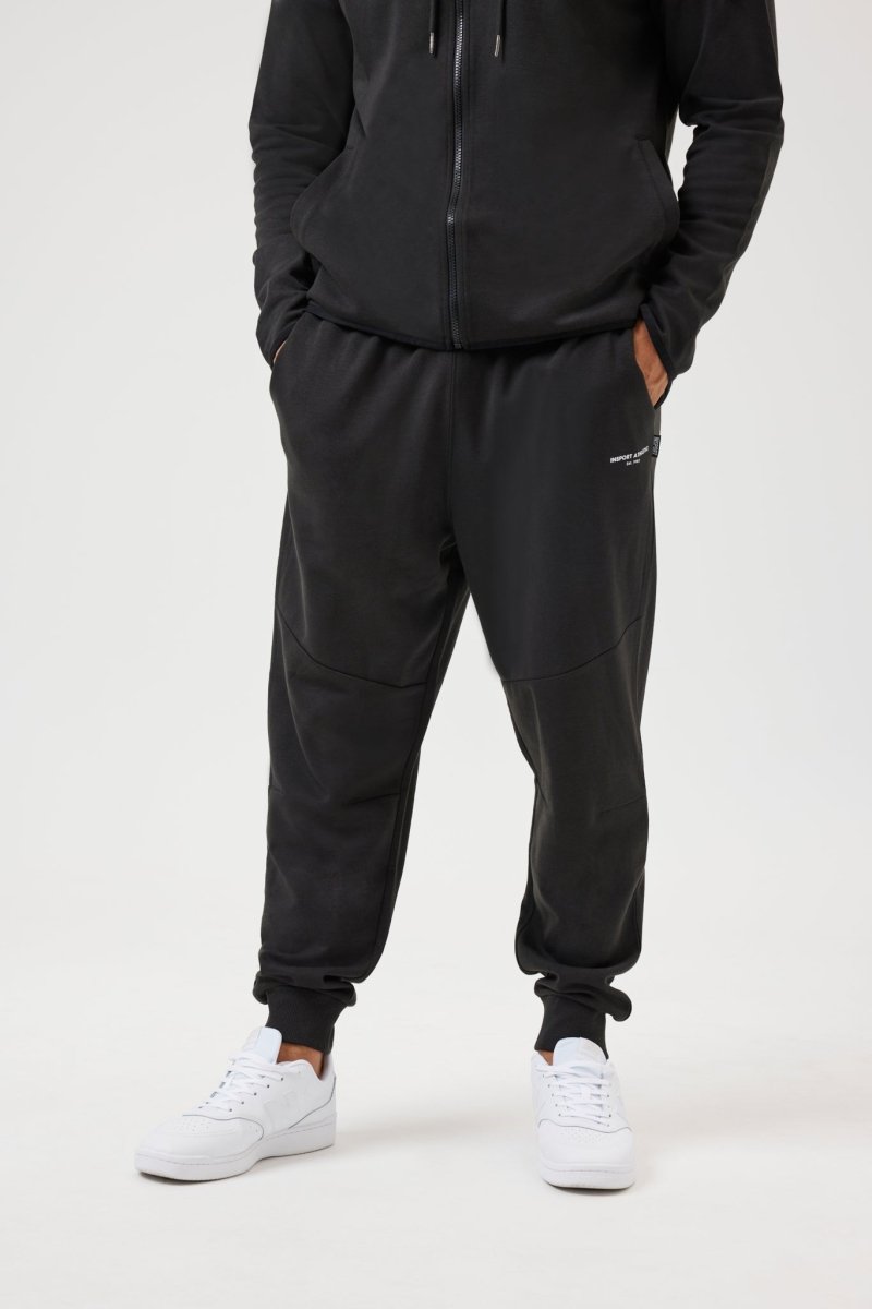 INSPORT MEN'S TEC FLEECE BLACK TRACKPANT