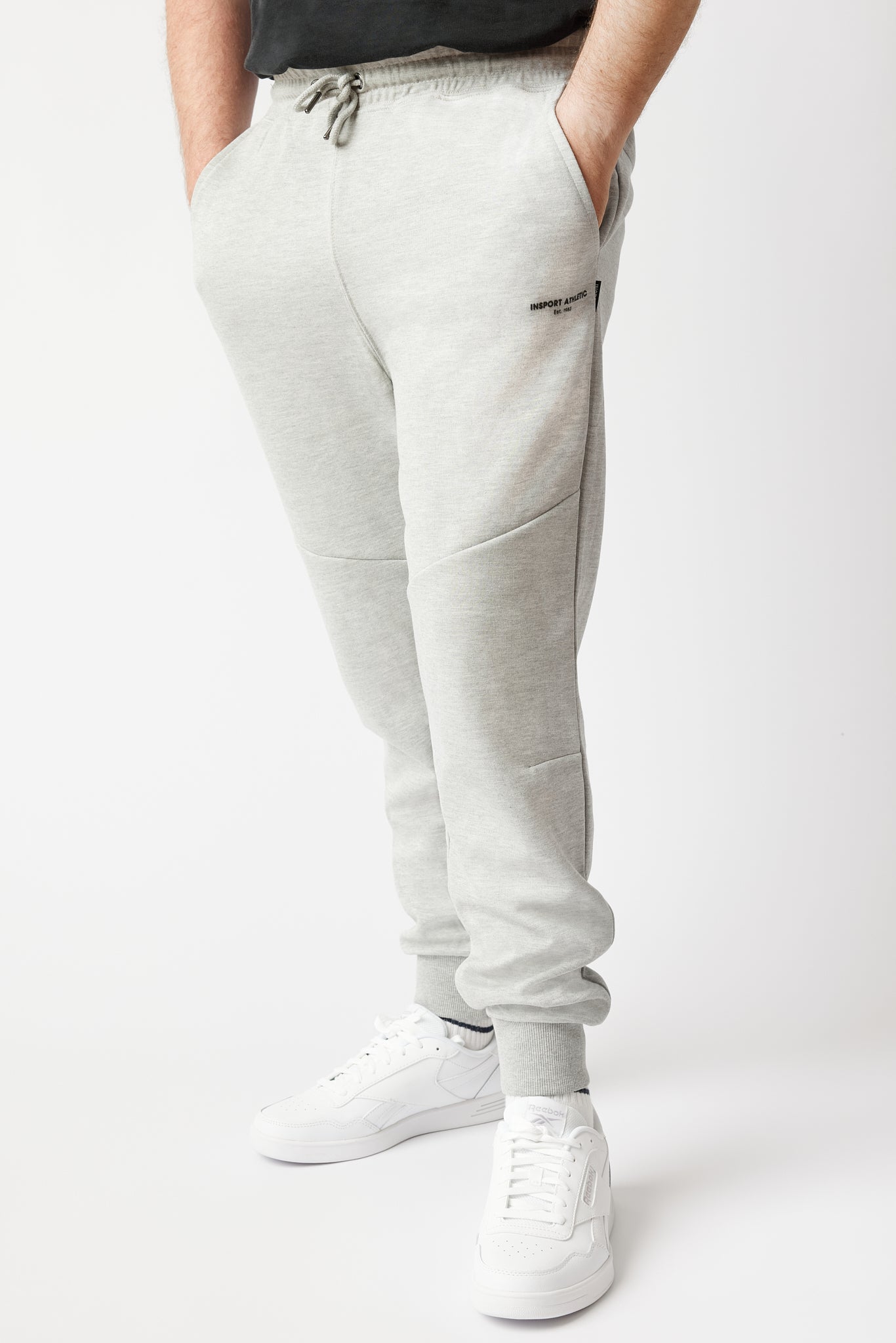 INSPORT MEN'S TEC FLEECE GREY TRACKPANT