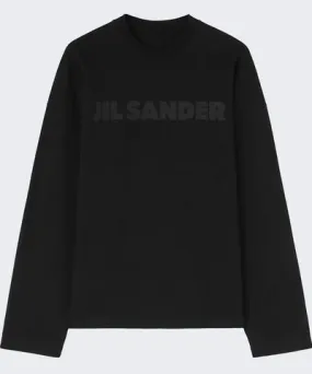 Jil Sander Long Sleeve Tee Black