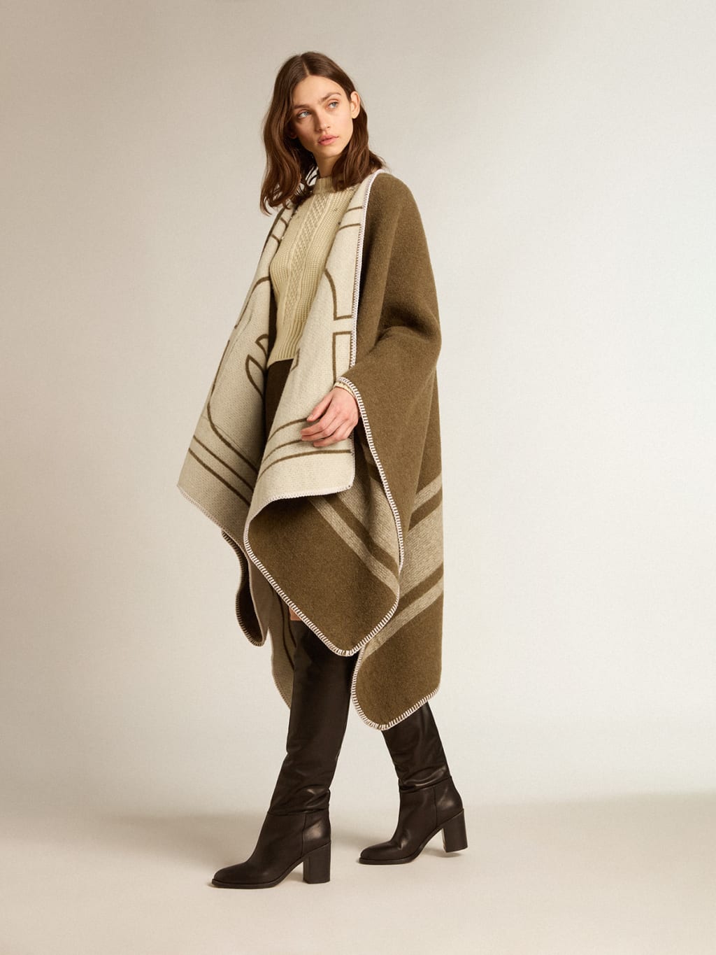 Journey Wool Reversible PONCHO