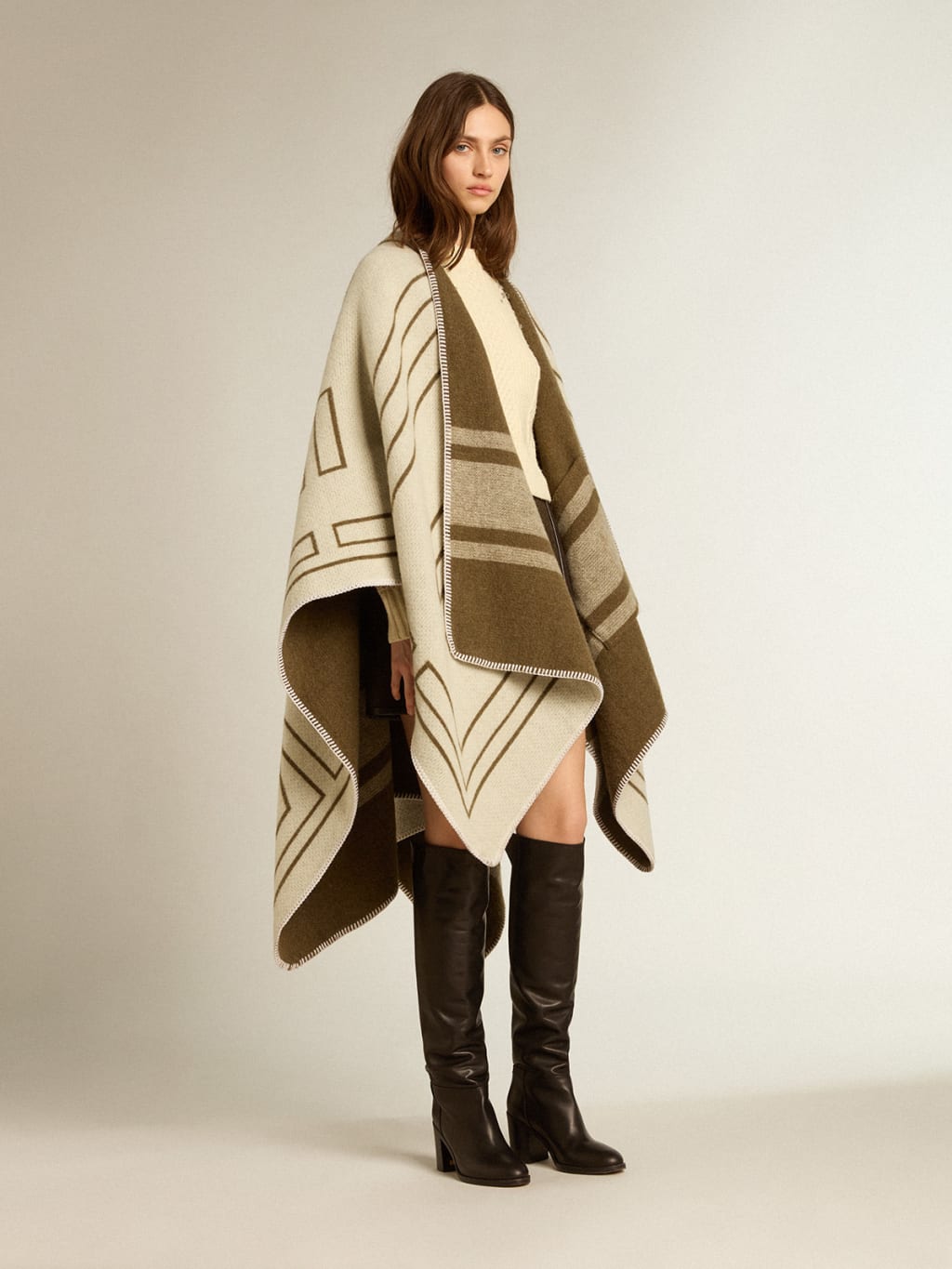 Journey Wool Reversible PONCHO