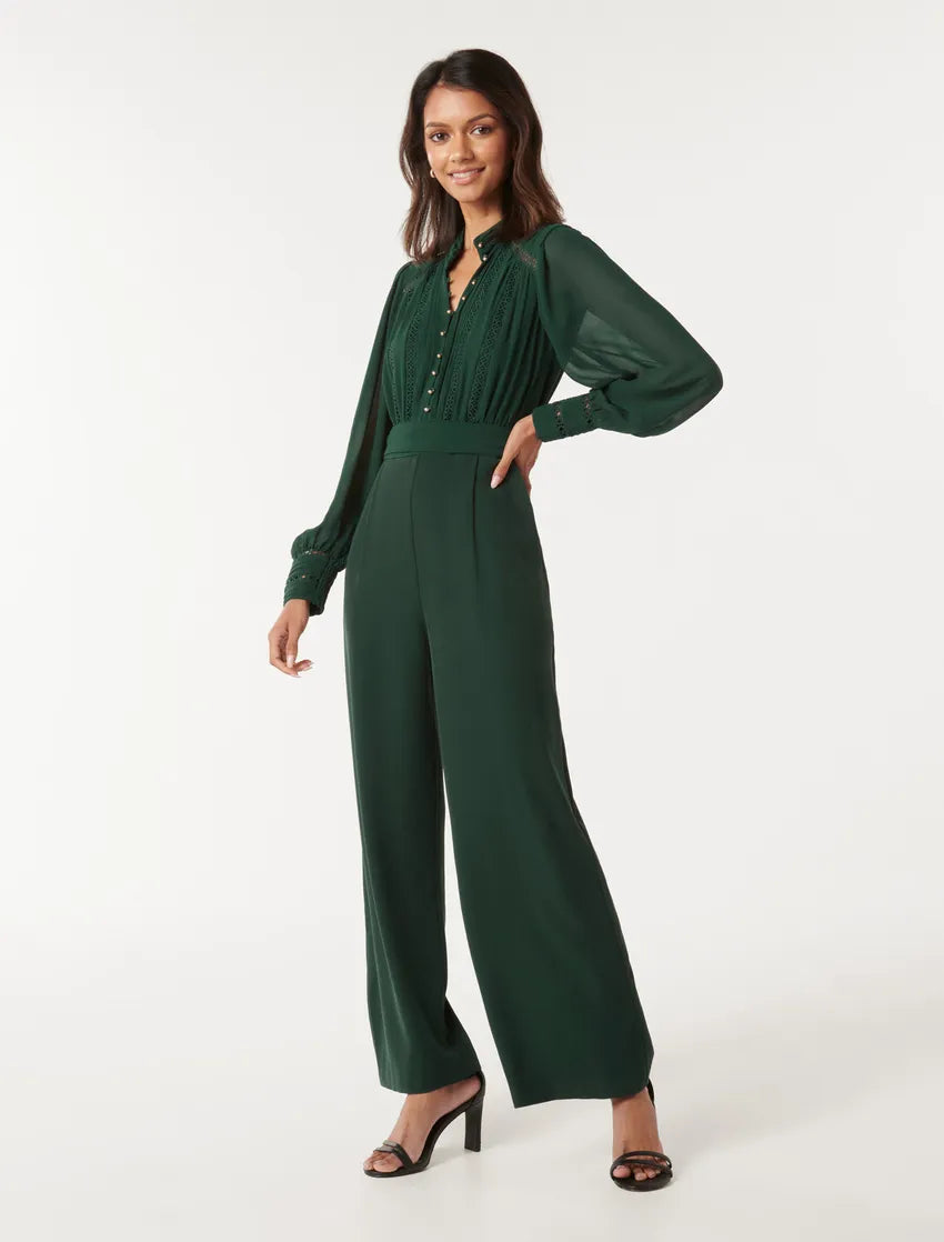 Juliette Petite Trim Detail Jumpsuit