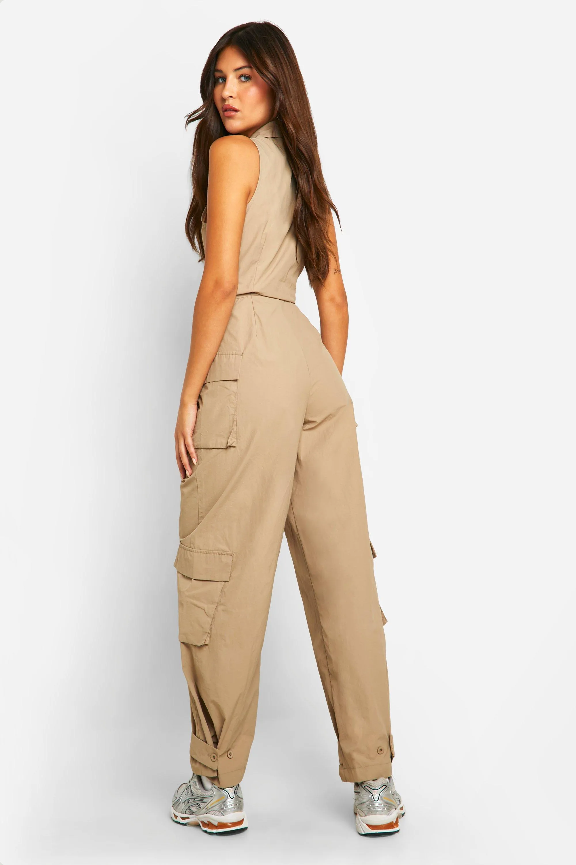 Jumpsuits | Utility Zip Jumpsuit | boohoo