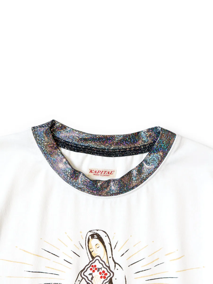 Kapital 20/- Jersey Glitter Ringer Tee (PECKISH Maria pt)