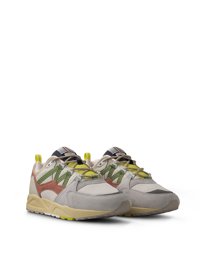 Karhu Womens Fusion 2.0 Trainers Lily White / Piquant Green