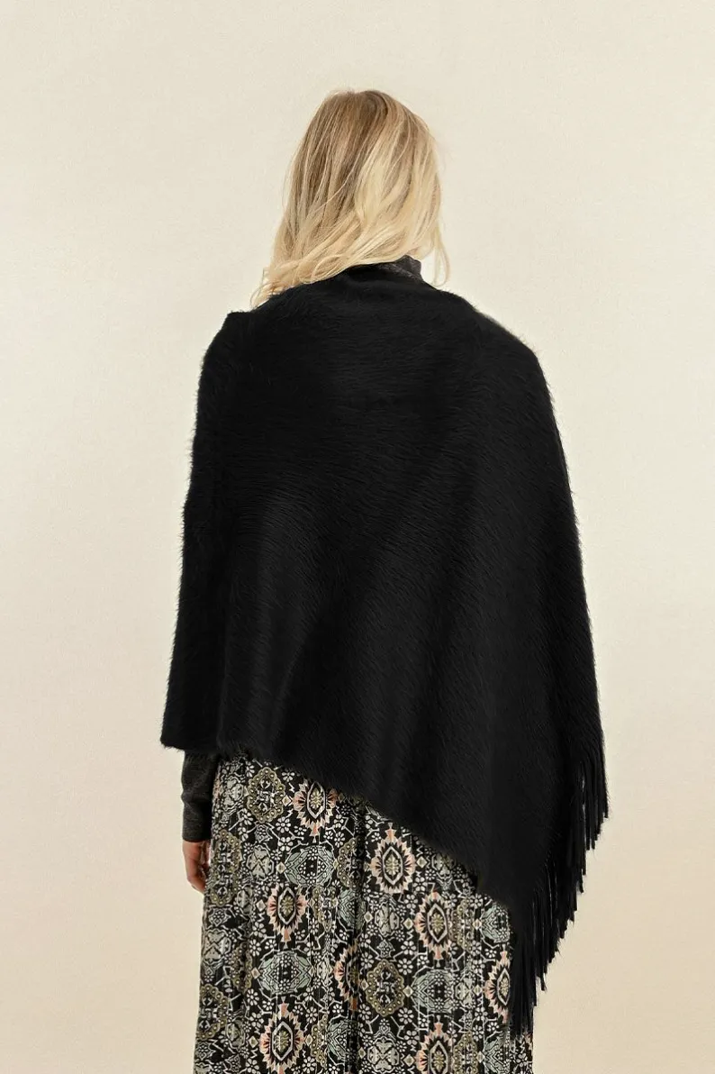 KNITTED PONCHO