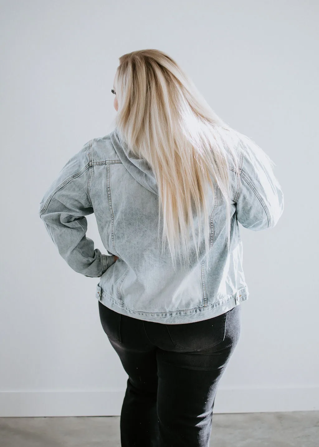 Koren Hooded Denim Trucker Jacket