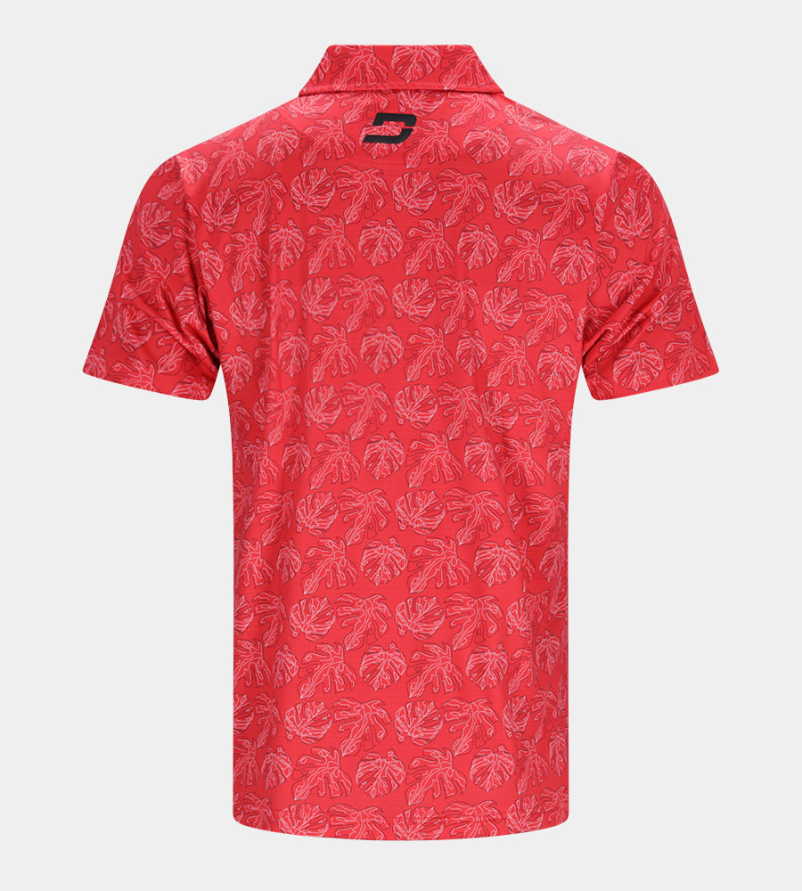 LEAFY POLO - RED