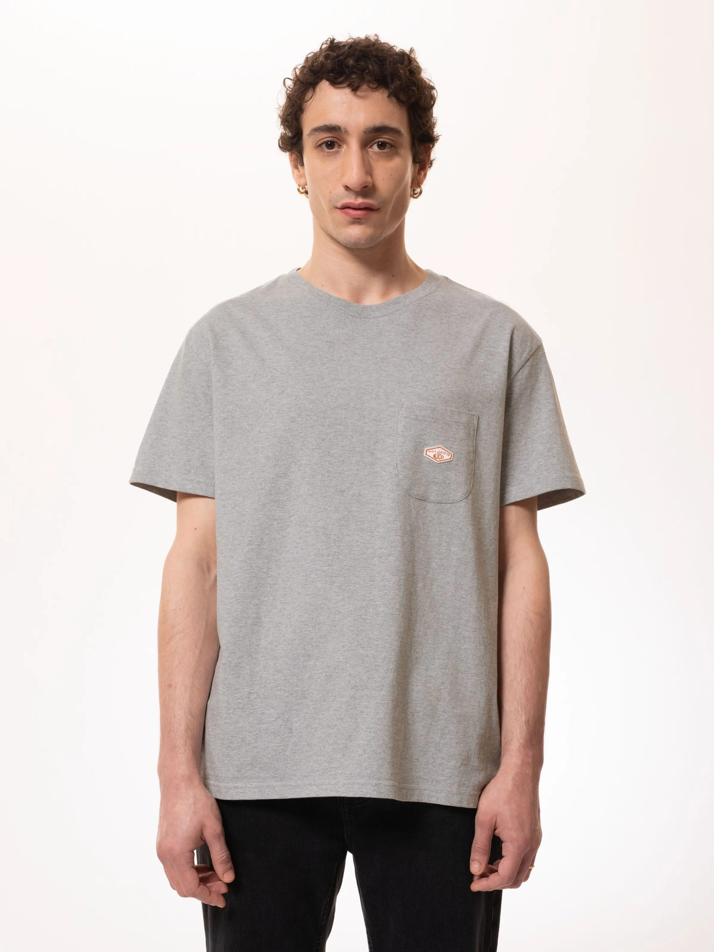 Leffe Pocket Tee Greymelange