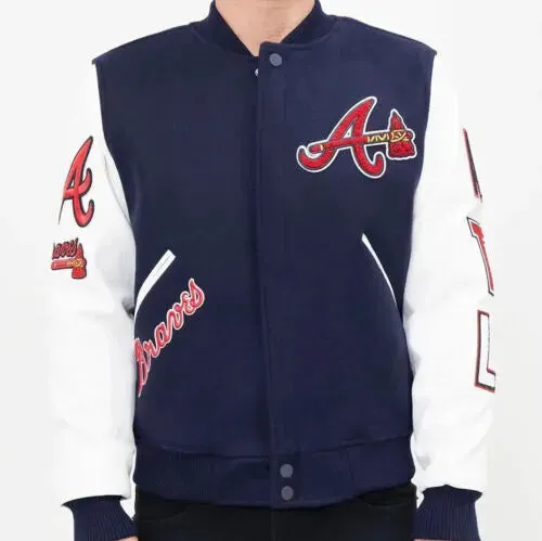 Letterman Atlanta Braves Wool Varsity Heavy Jacket