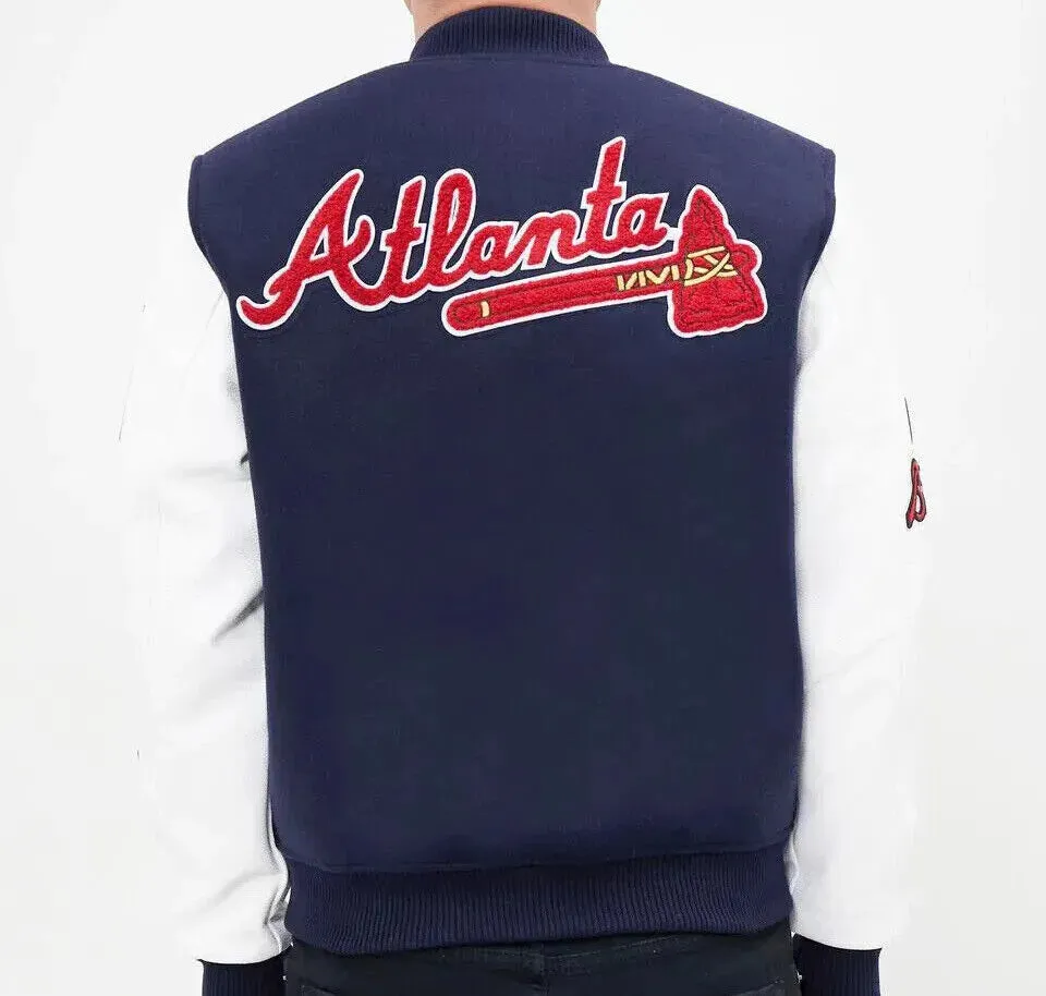 Letterman Atlanta Braves Wool Varsity Heavy Jacket