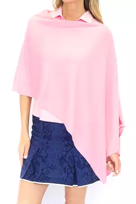 Light Pink Cotton Cashmere Poncho