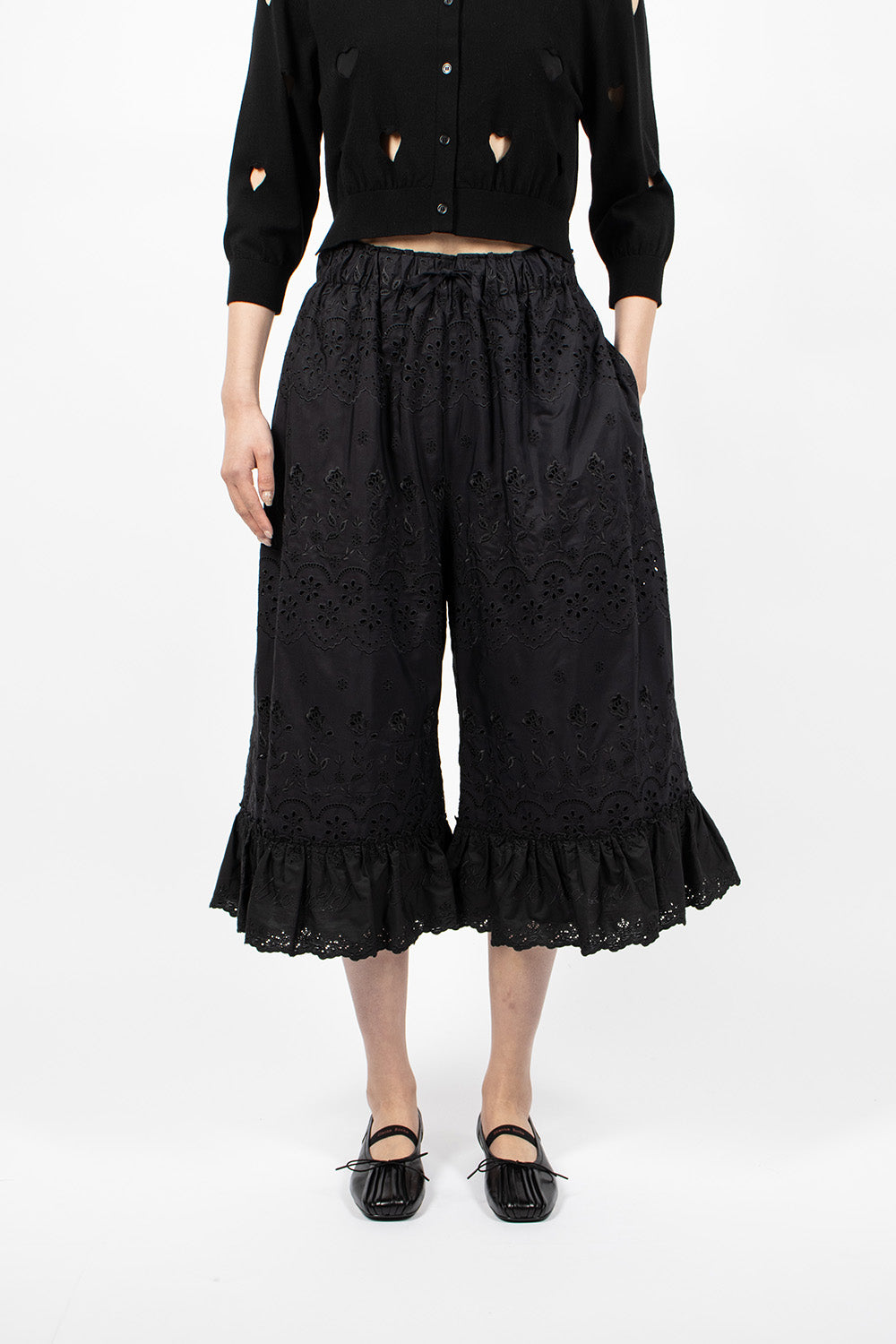 Long Bloomer Trousers Black