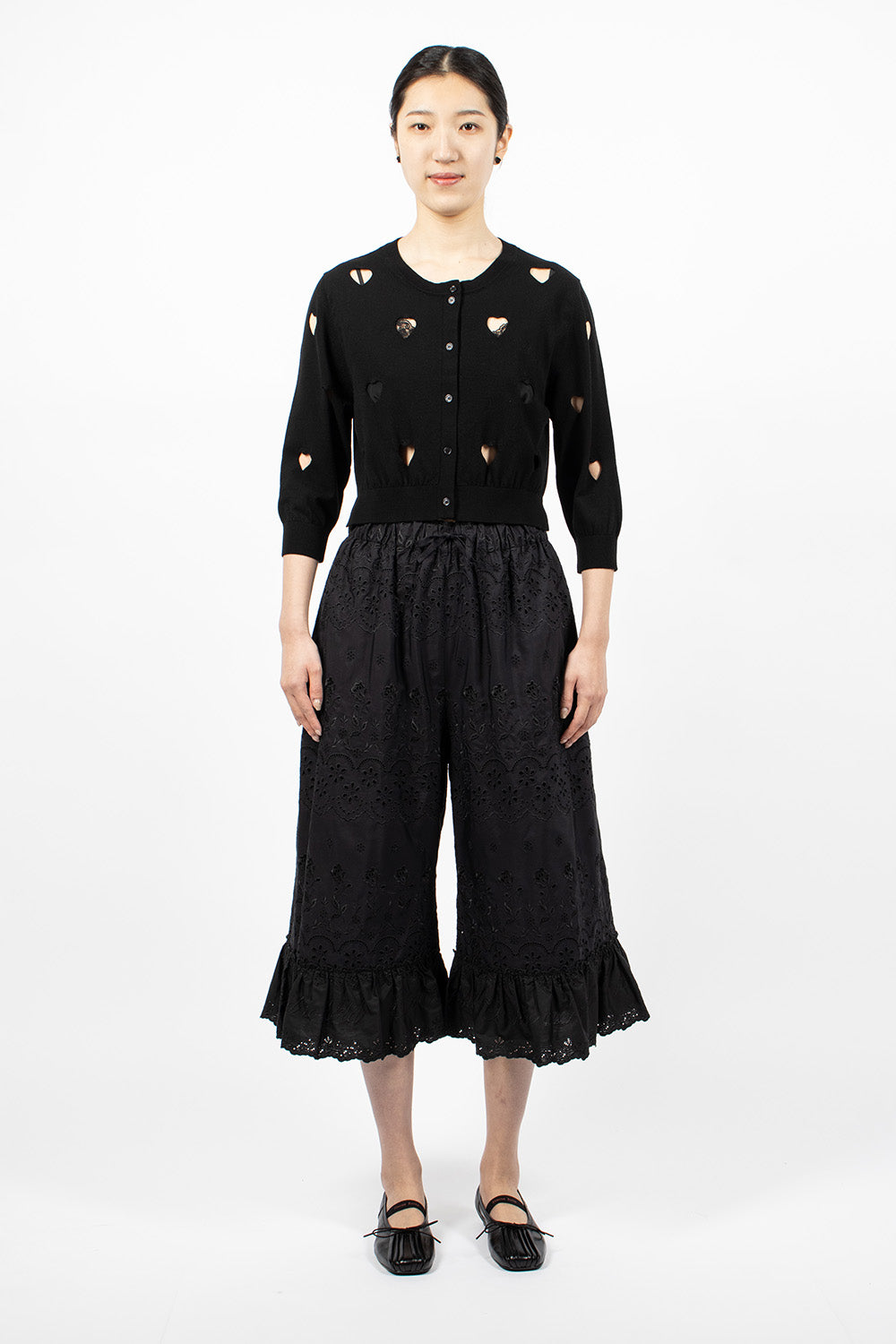 Long Bloomer Trousers Black