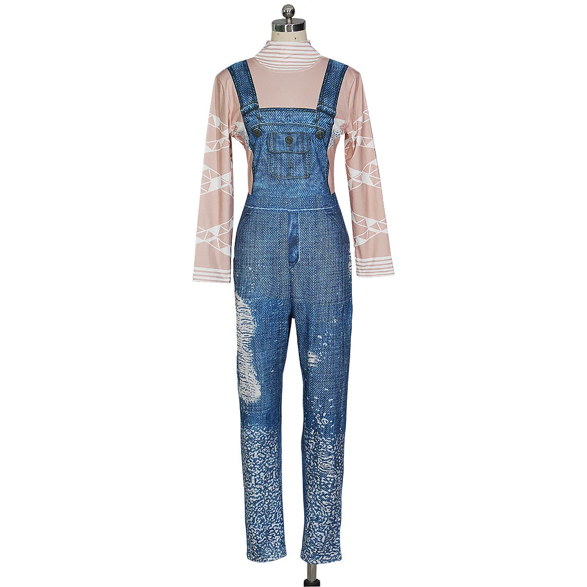 MBluxy casual jean jumpsuits women