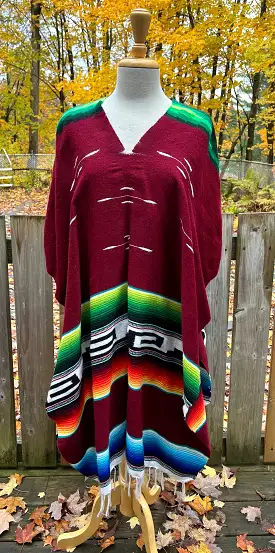 Medium Adult Mexican Poncho  65